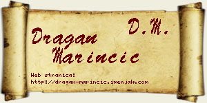 Dragan Marinčić vizit kartica